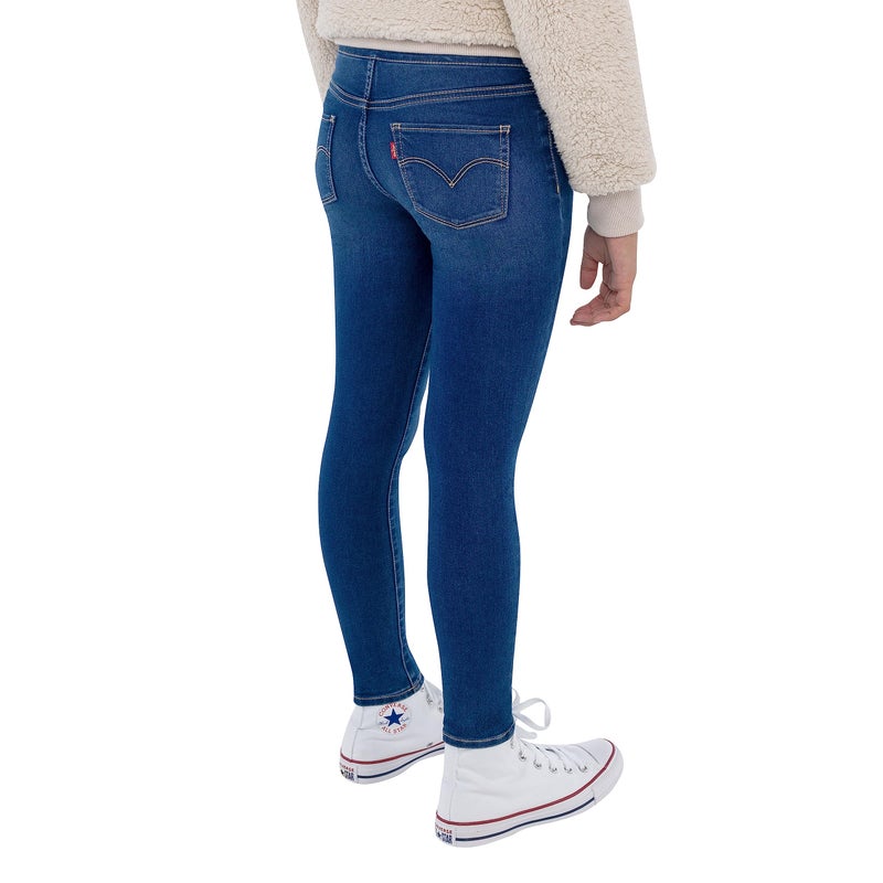 Levi's جينز لي فيز للبنات الصغيرات بتصميم ضيق، ماندولين، 4T - Image 4